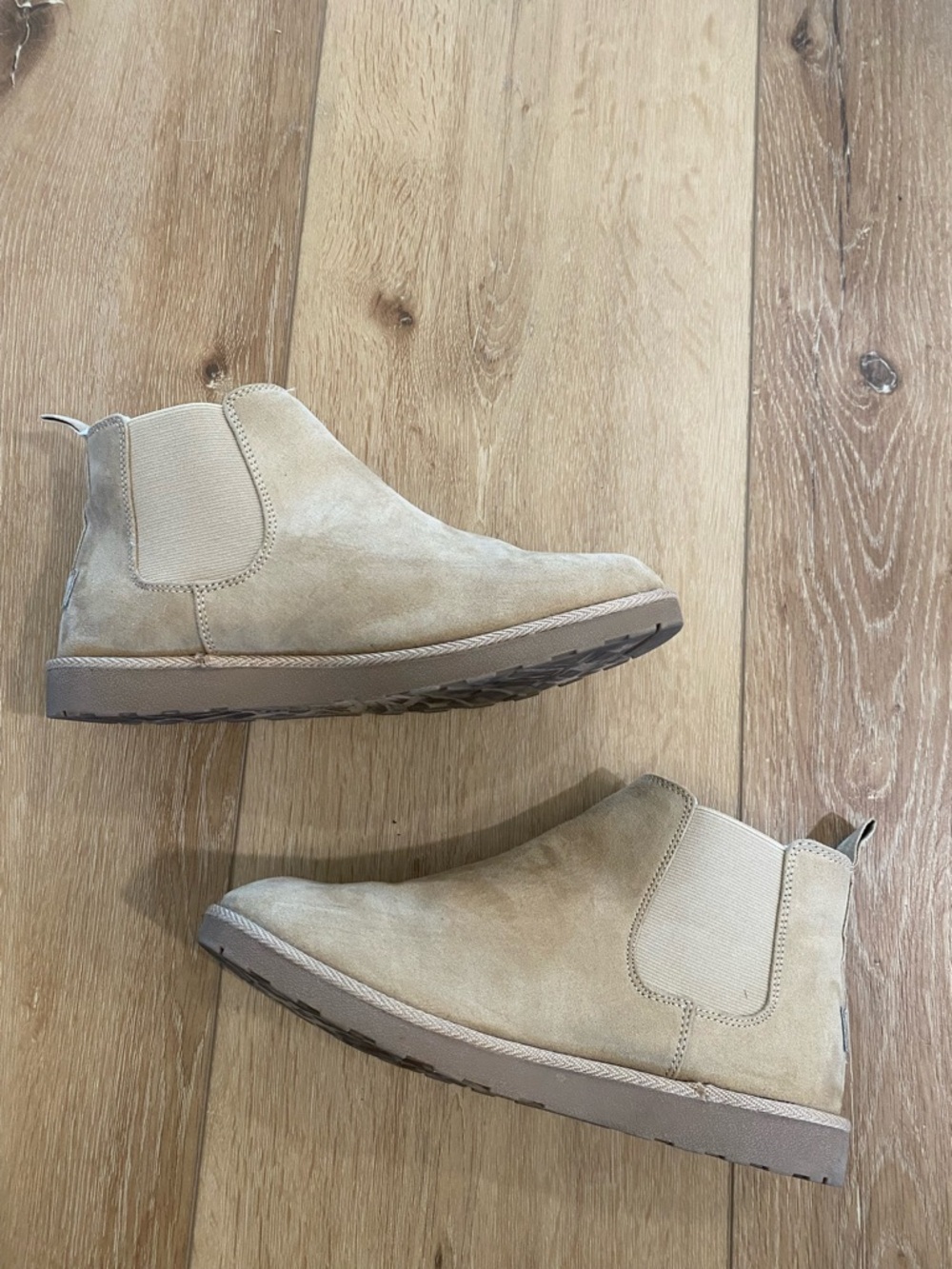 Makalu Elyse Boots Ankle Booties Taupe Sherpa Cozy Casual Comfort Warm Size 8